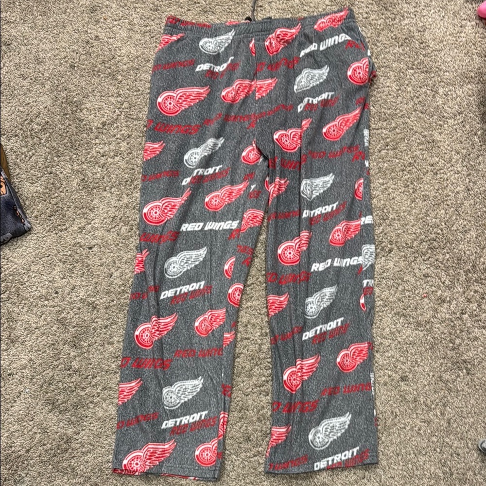 Men’s Gray Pajama Bottoms Detroit Red Wings